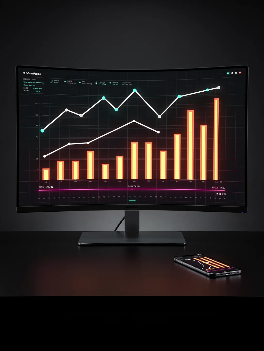 Advanced digital grid monitoring interface displaying real-time energy flow