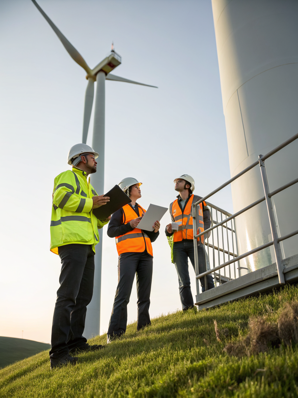 Engineers testing grid infrastructure resilience against extreme weather conditions